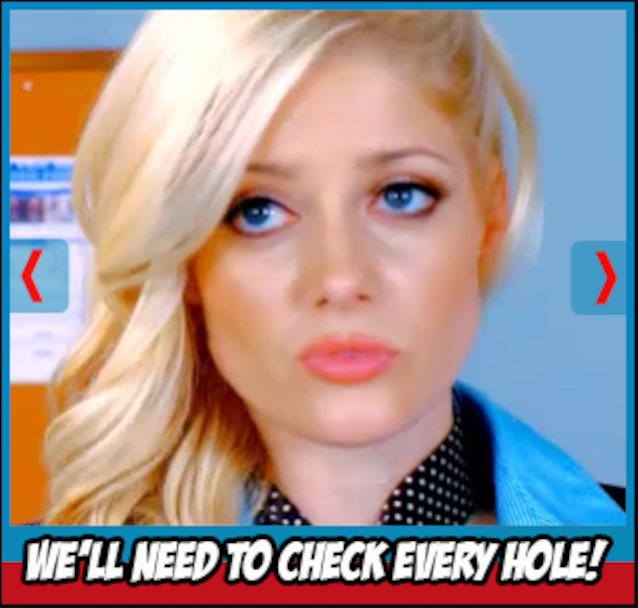 We'll need to check every hole!