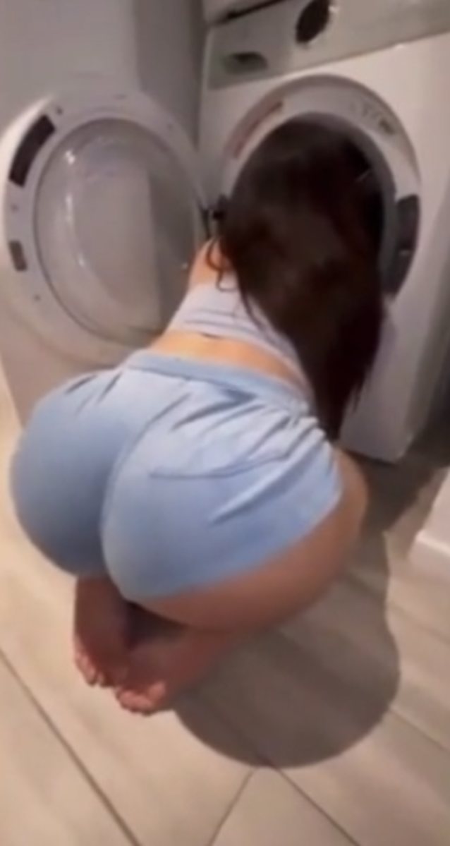big ass, teen, washing, short, blonde