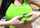 green shirt, big tits, busty, tit drop, public
