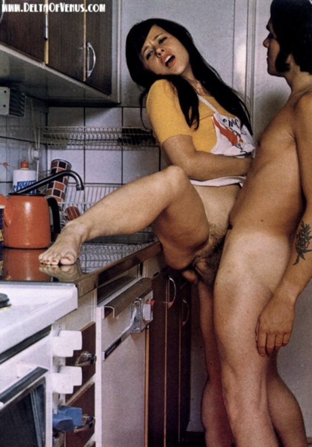 nude, retro, kitchen, vintage