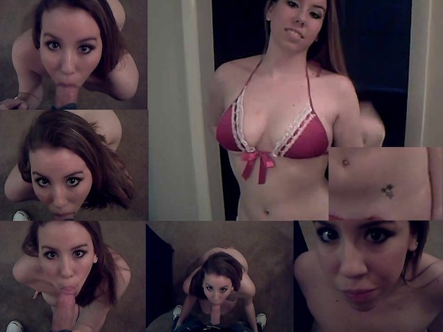 cute blowjob pov