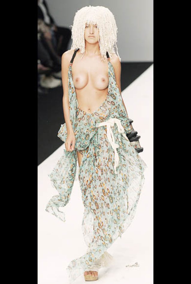 Seen in some fashion show