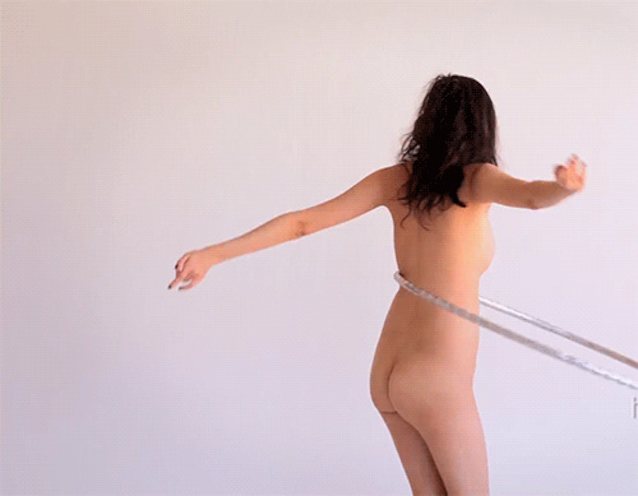 Naked Girl Hula Hoop