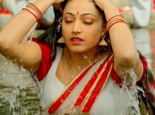Porn where girl is emerging from a pond OR wearing a nose ring like that