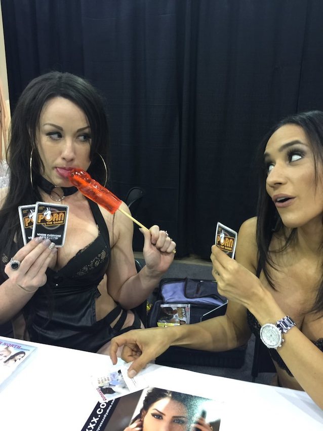 Who are these pornstars playing porn the game?