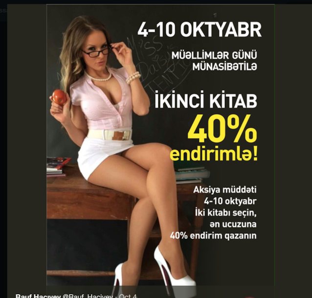 Who's this girl on an Azerbaijani ad?