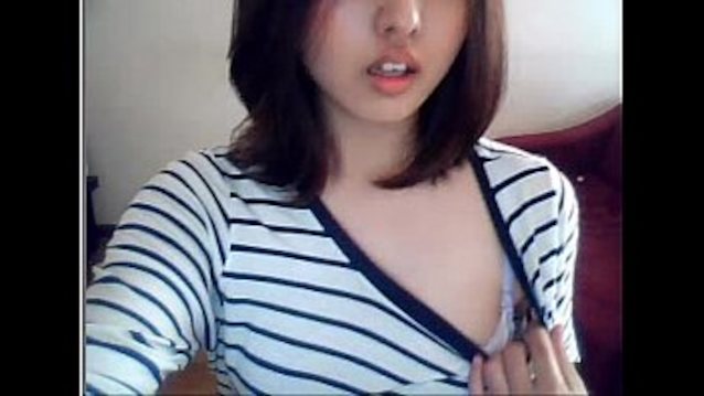 cute, asian, masturbate, titties, webcam