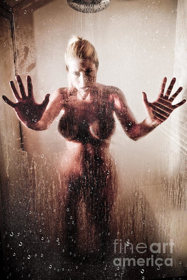 model, shower