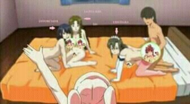 group hentai bedroom