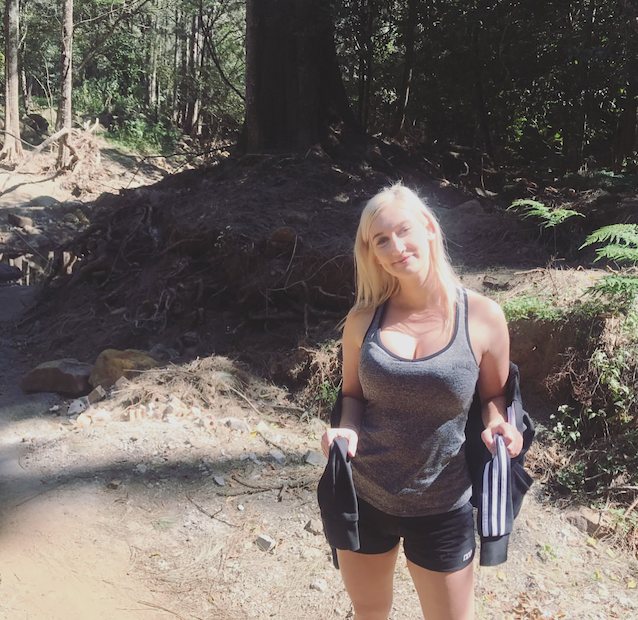 amateur, big tits, breeding material, blonde, hiking