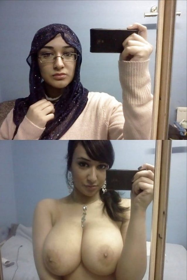 muslim, hijab, big tits