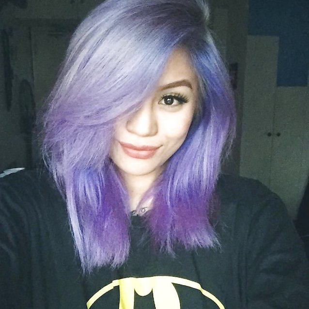 purplehair, dyehair, femaleglri