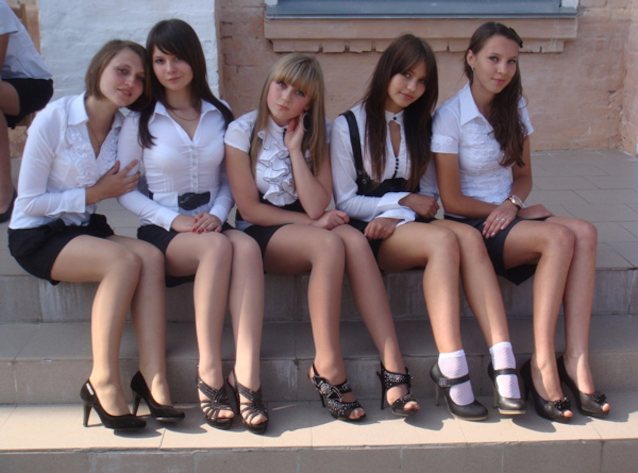 school girls, sexy, outdoor