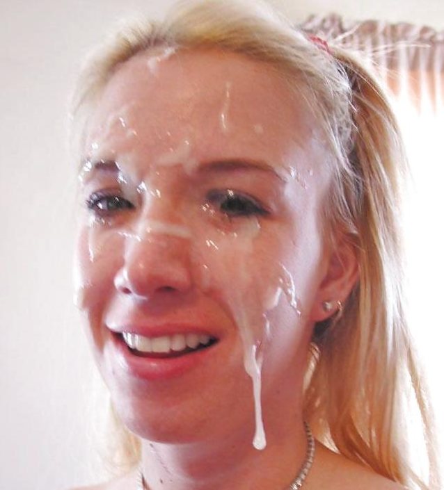 blond, facial, cum, cumshot, blonde