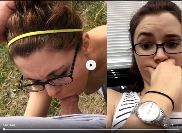 dark hair, blowjob, glasses