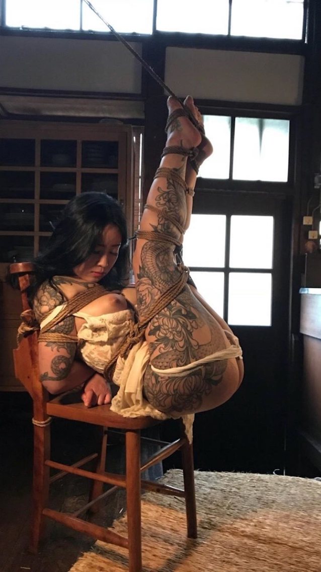 japan, japanese, asian, tattoos, bondage