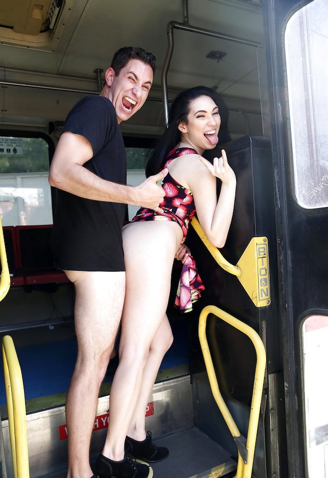 trans, bus, frombehind, sex, xxx