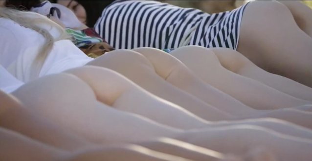 teen, girls, pool, aligned