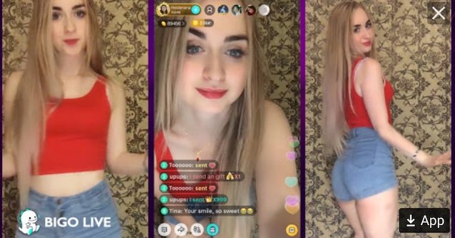 camgirl, bigo live, blonde, young