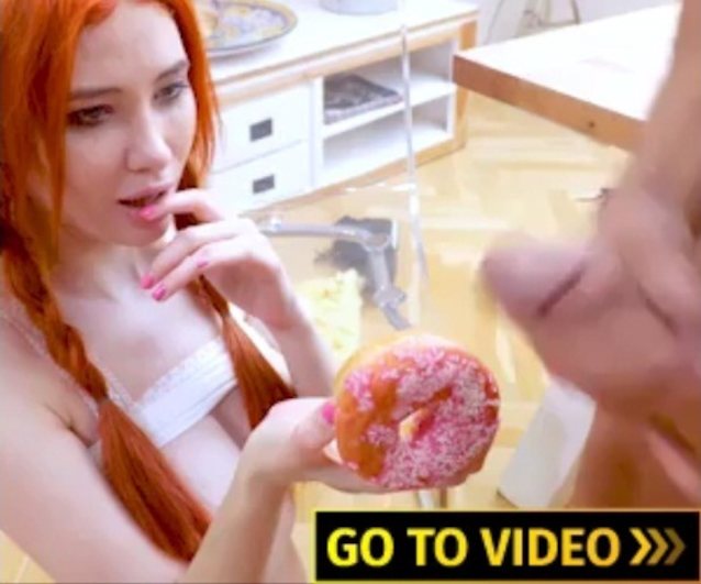 redhead donut cum