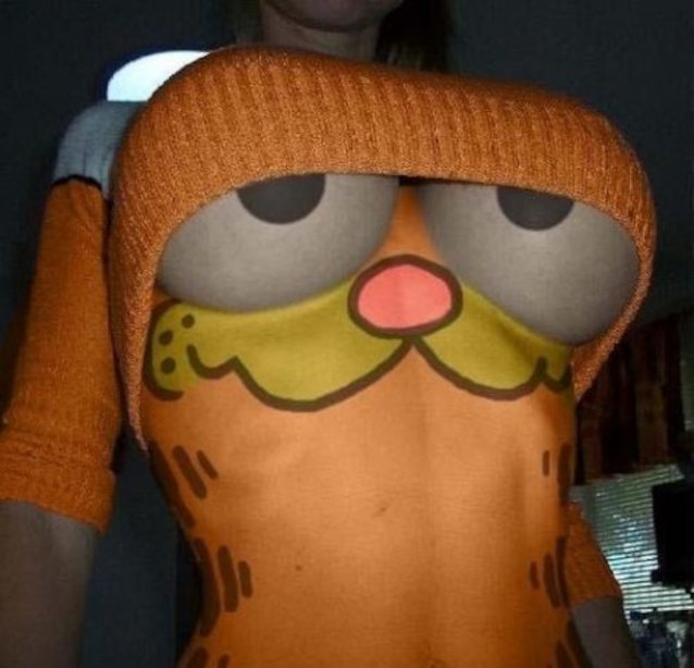 boobs big boobs busty tits garfield