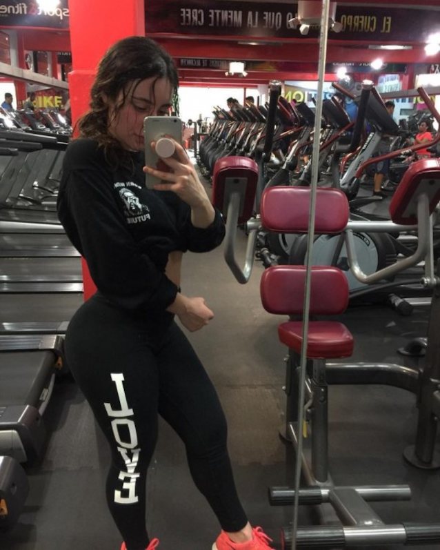 brunette, legging, big ass, instagram, gym