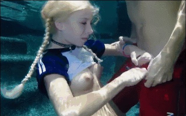 underwater, camgirl, big tits, black