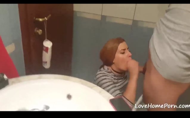 blowjob, facial, bathroom, toilet, cumshot