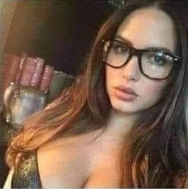 glasses hot milf