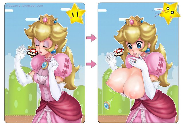 hentai, peach, mario, big tits