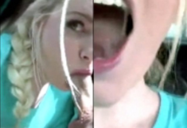 blonde, white, blowjob, cum in mouth