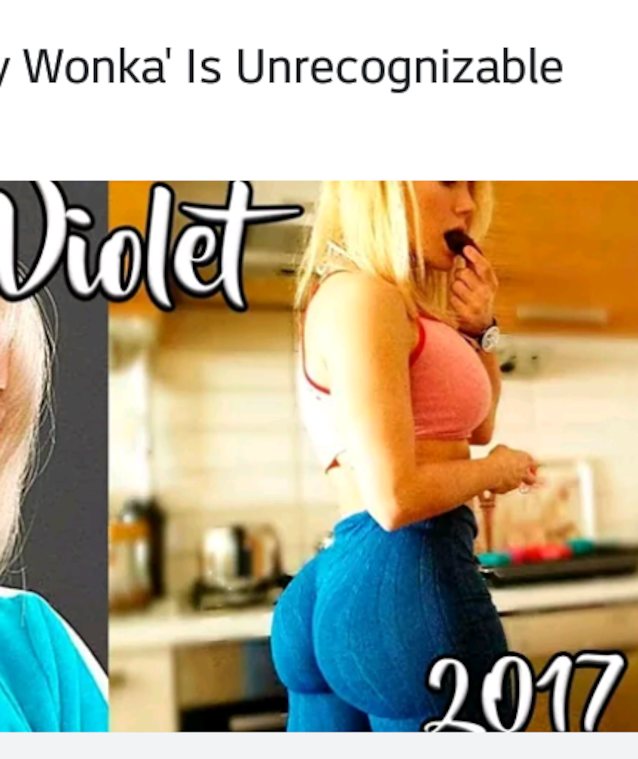 fb ad, willie wonka, click bait