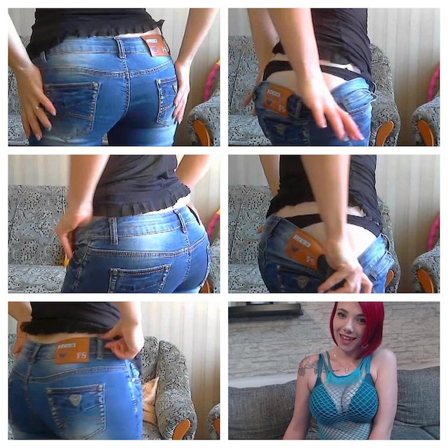 cam, webcam, camgirl, jeans, thong