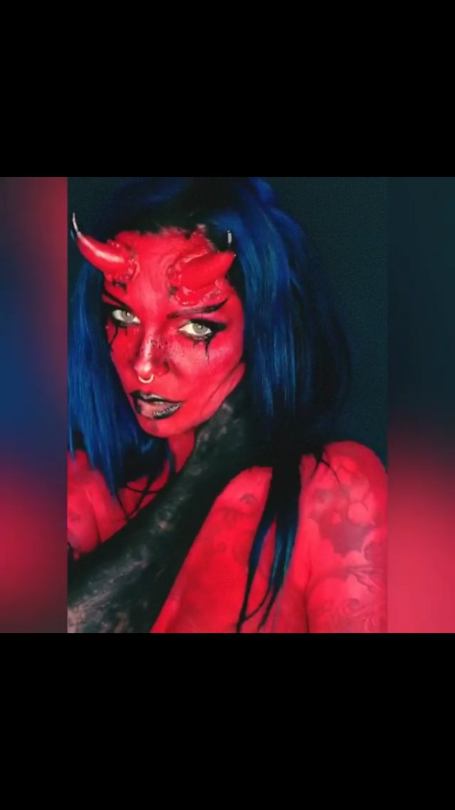 devil, darkness, fantasy, red, brunette