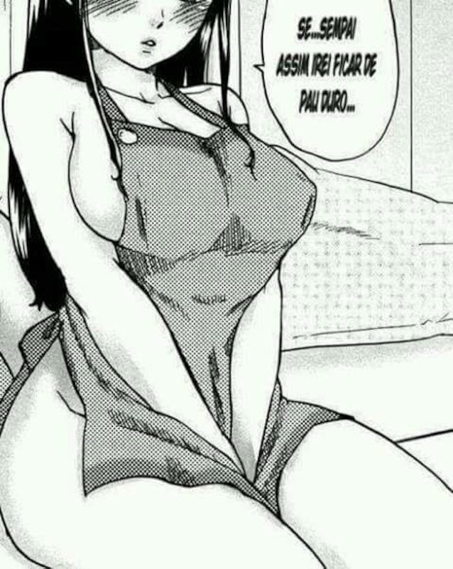 hentai, brunette, big boobs, black and white, japanese