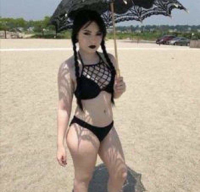 model, goth, curvy, bikini, cosplay