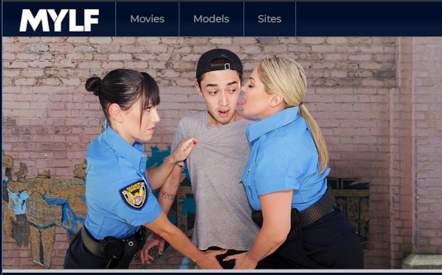 milf, threesome, police porn