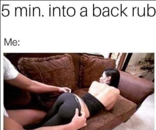 dark hair massage ass