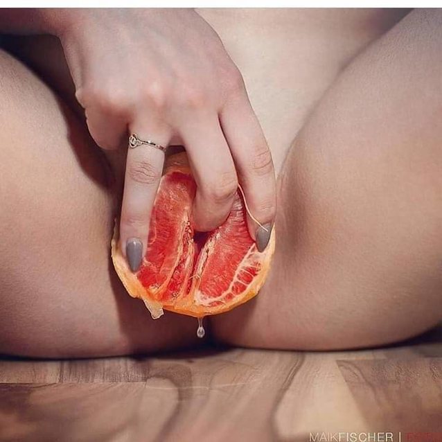 pussy, orange, solo, masturbation, babe