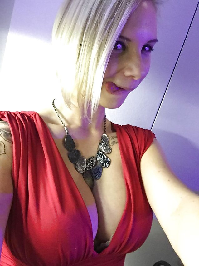 blonde tattoo big tits