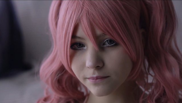 pink head cosplay