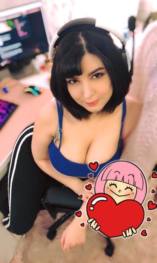 short hair, big boobs, asian