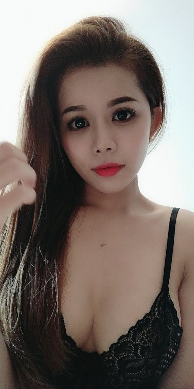 cute asian brunette