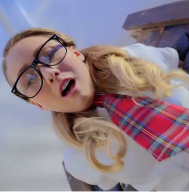 blonde, glasses, young, anal