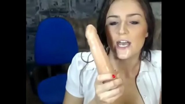 hardcore, blowjob, camgirl, throat, dildo