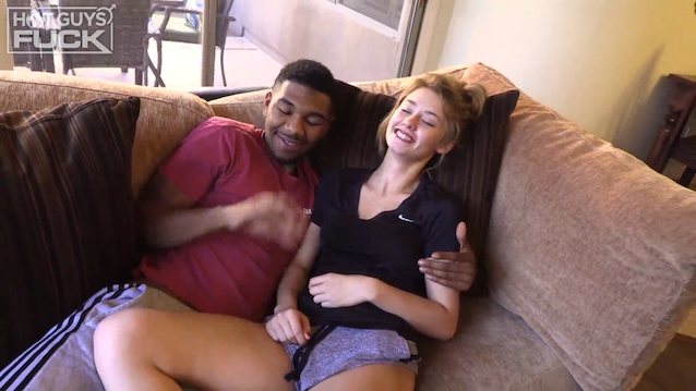 tiny, pussy, black, blonde, interracial