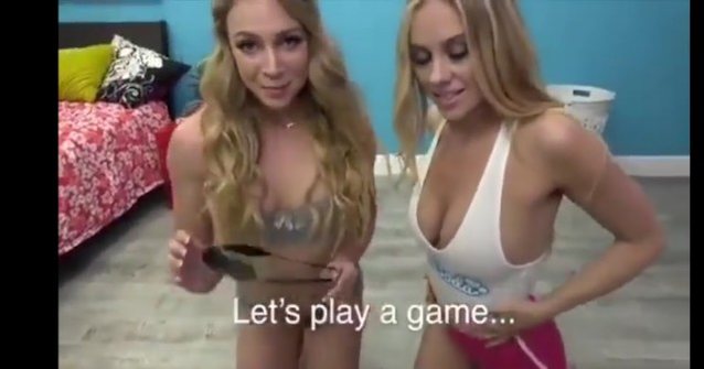 brazzers, blonde, blowjob, threesome