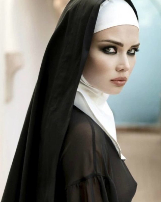 nun, pretty, lips, userpoint