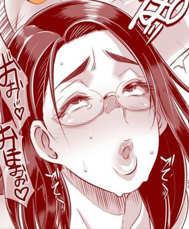 hentai, doujin, red, drawing, ahegao