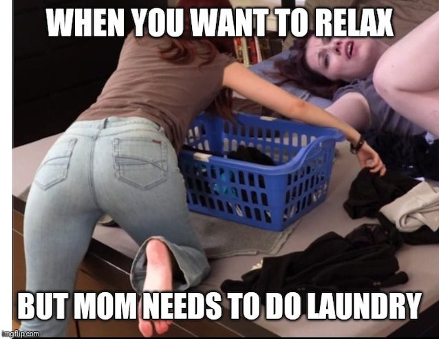 mother, laundry, meme, funny, brunette